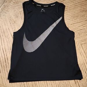 Nike black muscle top tank size S